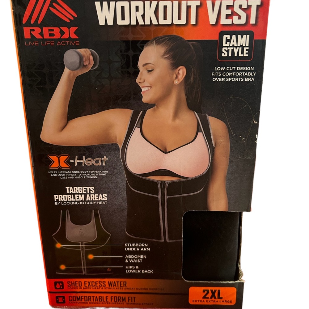 RBX EXTENDED COVERAGE SLIMMING WORKOUT VEST